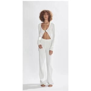 ONE MILE Archie Pants in White Womens Size M Knit